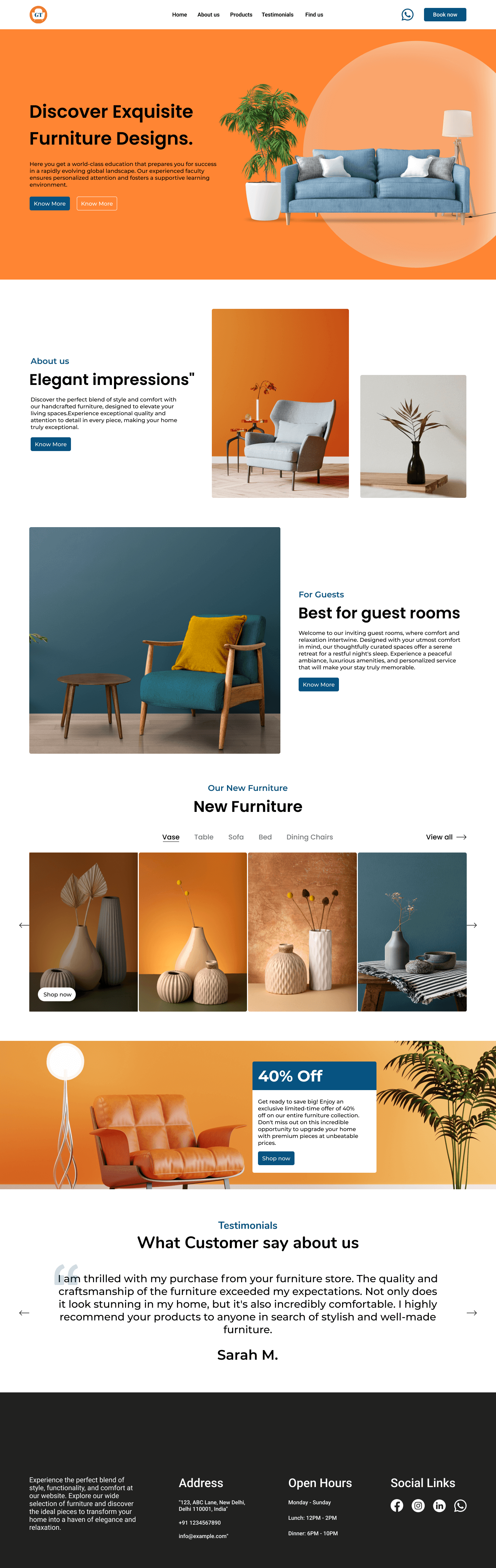  rweb furniture website demo