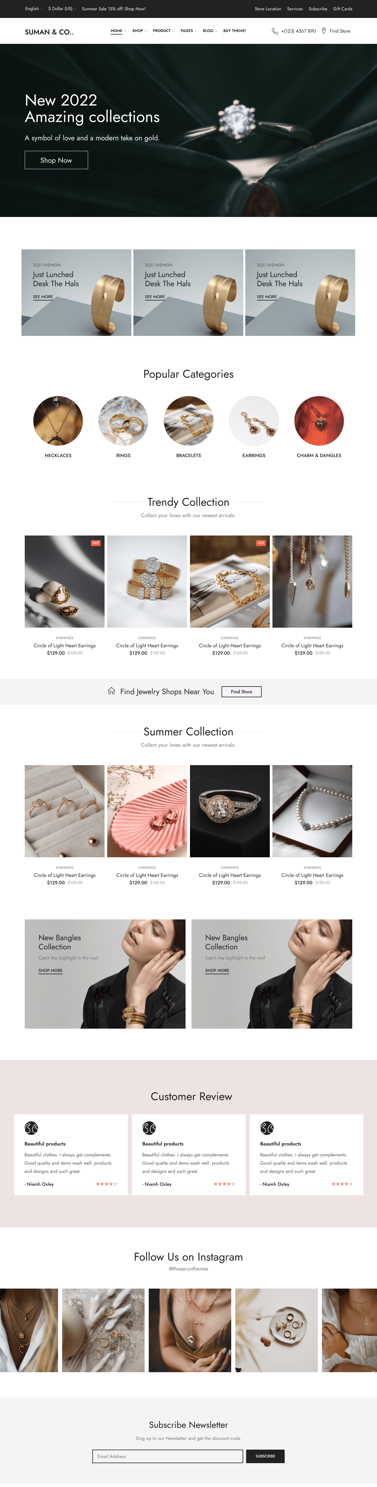 rweb jewellery website demo